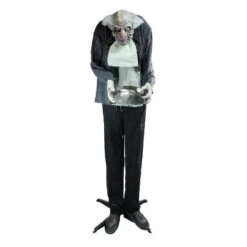 Northlight 5.5ft. LED Lighted Animated Butler With Sound Halloween Decoration