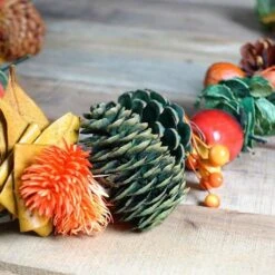 Northlight 5ft. Autumn Harvest Pine Cones & Apples Artificial Garland 8 Northlight 5ft. Autumn Harvest Pine Cones & Apples Artificial Garland -Northlight D204900S 2