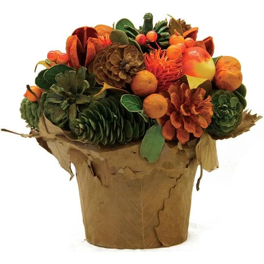 Northlight Pinecone & Berries Artificial Autumn Harvest Potted Centerpiece 3 Northlight Pinecone & Berries Artificial Autumn Harvest Potted Centerpiece