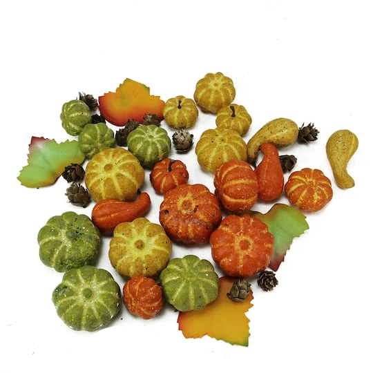 Northlight Autumn Harvest Pumpkins, Fall Leaves & Pine Cones Filler Decorations 4 Northlight Autumn Harvest Pumpkins, Fall Leaves & Pine Cones Filler Decorations - Image 2