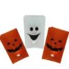 Northlight Flickering Light Pumpkin & Ghost Luminary Pathway Markers, 3 Piece Set