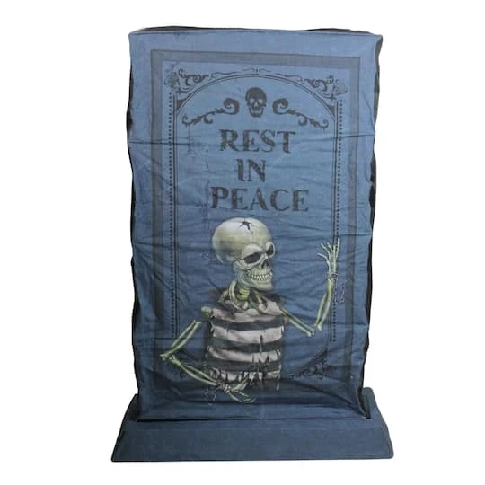 Northlight 3ft. LED Lighted RIP Tombstone Halloween Outdoor Decoration 4 Northlight 3ft. LED Lighted RIP Tombstone Halloween Outdoor Decoration - Image 2