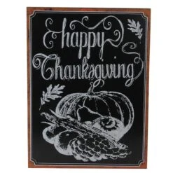 Northlight Framed Happy Thanksgiving Chalkboard Wall Art