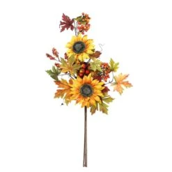 Northlight 30” Berry & Sunflower Fall Bundle Spray