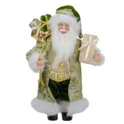 Northlight 12" St. Patrick's Irish Standing Santa Claus Christmas Figure With Teddy Bear And Gift Bag 10 Northlight 12" St. Patrick's Irish Standing Santa Claus Christmas Figure With Teddy Bear And Gift Bag -Northlight D217517S 11