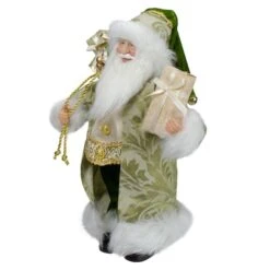 Northlight 12" St. Patrick's Irish Standing Santa Claus Christmas Figure With Teddy Bear And Gift Bag 11 Northlight 12" St. Patrick's Irish Standing Santa Claus Christmas Figure With Teddy Bear And Gift Bag -Northlight D217517S 12