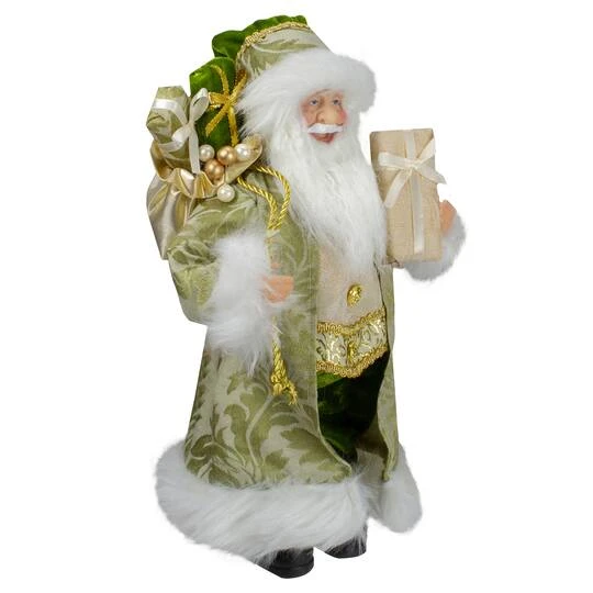 Northlight 12" St. Patrick's Irish Standing Santa Claus Christmas Figure With Teddy Bear And Gift Bag 7 Northlight 12" St. Patrick's Irish Standing Santa Claus Christmas Figure With Teddy Bear And Gift Bag - Image 5