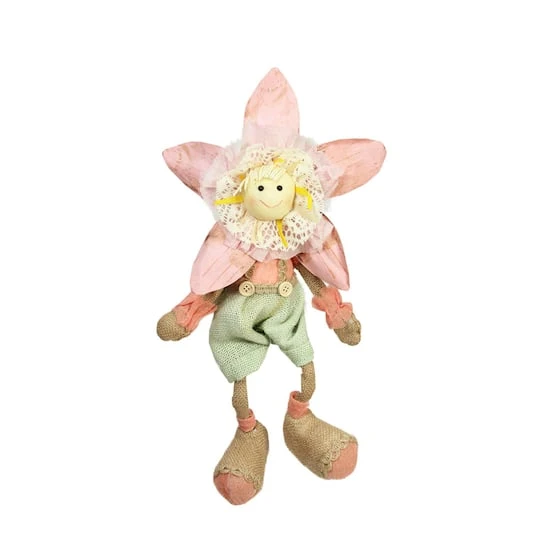 Northlight 17" Pink Spring Sunflower Girl Decorative Figure 4 Northlight 17" Pink Spring Sunflower Girl Decorative Figure - Image 2