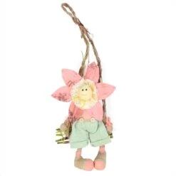Northlight 23" Pink Spring Hanging Sunflower Girl Decorative Figure 5 Northlight 23" Pink Spring Hanging Sunflower Girl Decorative Figure -Northlight D220826S 1 1