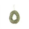 Northlight 11" Brown Grapevine Twig & Green Moss Egg Shaped Spring Wreath -Northlight D221148S 1
