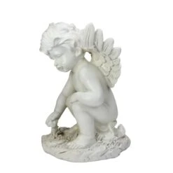 Northlight 12" Ivory Sitting Cherub Angel Garden Statue -Northlight D221229S 2