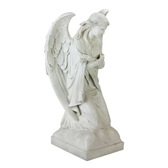 Northlight 20.25" Ivory Kneeling Angel Outdoor Statue 3 Northlight 20.25" Ivory Kneeling Angel Outdoor Statue