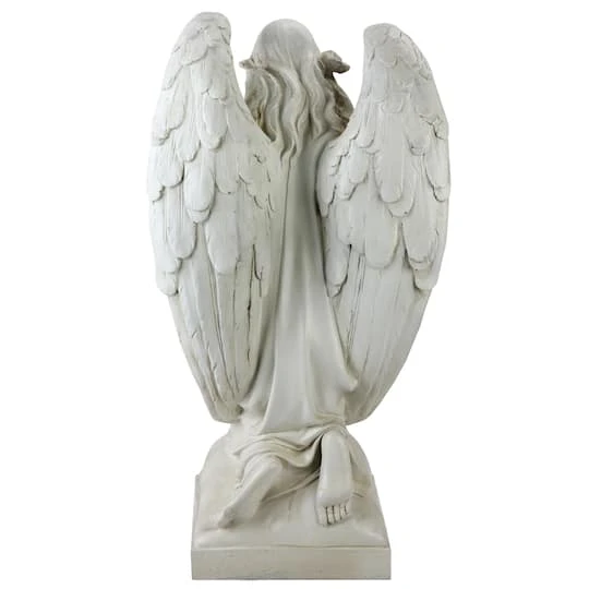 Northlight 20.25" Ivory Kneeling Angel Outdoor Statue 7 Northlight 20.25" Ivory Kneeling Angel Outdoor Statue - Image 5