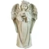 Northlight 20.5" Gray Standing Girl Angel Holding A Bird Outdoor Statue 1 Northlight 20.5" Gray Standing Girl Angel Holding A Bird Outdoor Statue -Northlight D221244S 1