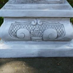 Northlight 28.75" Gray Standing Cherub Angel On Pedestal Outdoor Statue 11 Northlight 28.75" Gray Standing Cherub Angel On Pedestal Outdoor Statue -Northlight D221249S 4