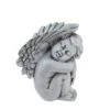 Northlight 7" Heavenly Gardens Gray Right Facing Sleeping Cherub Angel Outdoor Garden Statue