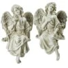 Northlight 14" Gray Decorative Sitting Angel Outdoor Garden Statues