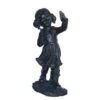 Northlight 18" Distressed Black & Bronze Girl With Cell Phone Solar Powered LED Outdoor Garden Statue 1 Northlight 18" Distressed Black & Bronze Girl With Cell Phone Solar Powered LED Outdoor Garden Statue -Northlight D221276S 1