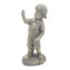 Northlight 18" Distressed Gray Boy With Cell Phone LED Outdoor Garden Statue 1 Northlight 18" Distressed Gray Boy With Cell Phone LED Outdoor Garden Statue -Northlight D221277S 1