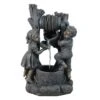 Northlight 30" Bronze Children At The Well Outdoor Garden Water Fountain