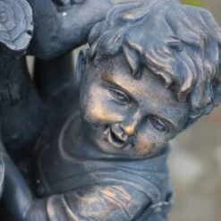 Northlight 30" Bronze Children At The Well Outdoor Garden Water Fountain 10 Northlight 30" Bronze Children At The Well Outdoor Garden Water Fountain -Northlight D221284S 4