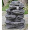 Northlight 24" LED Lighted Multi-Tiered Rock Look Outdoor Patio Garden Water Fountain 1 Northlight 24" LED Lighted Multi-Tiered Rock Look Outdoor Patio Garden Water Fountain -Northlight D221288S 3
