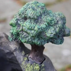 Northlight 24.5" Solar LED Lighted Mushrooms By Waterfall Outdoor Patio Garden Water Fountain -Northlight D221292S 2