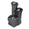 Northlight 25" Weathered Jet Black Three Tier Outdoor Patio Garden Water Fountain -Northlight D221294S 1