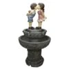 Northlight 36" Kissing Boy & Girl Outdoor Patio Garden Water Fountain -Northlight D221299S 1