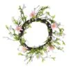 Northlight 12" Spring Pink & Purple Decorative Floral Twig Wreath 1 Northlight 12" Spring Pink & Purple Decorative Floral Twig Wreath -Northlight D221460S 1