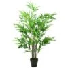 Northlight 4ft. Two-Tone Green Potted Bamboo Plant -Northlight D236739S 1