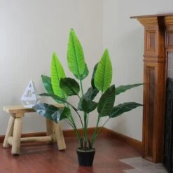 Northlight 4ft. Potted Artificial Green Traveller's Tree -Northlight D236743S 4