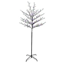 Northlight 6ft. Multicolor LED Cherry Blossom Flower Artificial Tree -Northlight D236751S 1 1