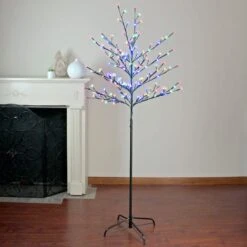 Northlight 6ft. Multicolor LED Cherry Blossom Flower Artificial Tree -Northlight D236751S 2
