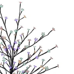 Northlight 6ft. Multicolor LED Cherry Blossom Flower Artificial Tree -Northlight D236751S 3
