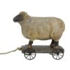 Northlight 10" Sheep On Cart Outdoor Garden Statue 2 Northlight 10" Sheep On Cart Outdoor Garden Statue -Northlight D236877S 1
