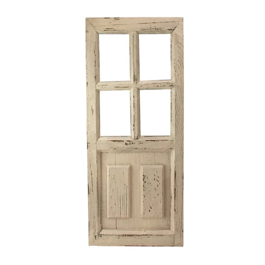 Northlight 2.3ft White Miniature Wooden Door Wall Hanging Decoration 4 Northlight 2.3ft White Miniature Wooden Door Wall Hanging Decoration - Image 2
