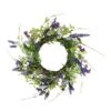 Northlight 20" Lavender & Wild Flower Artificial Spring Wreath 2 Northlight 20" Lavender & Wild Flower Artificial Spring Wreath -Northlight D236935S 1