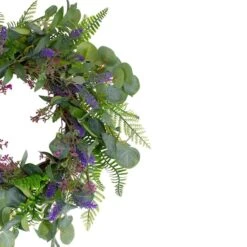 Northlight 22" Lavender & Greenery Wreath -Northlight D236938S 5