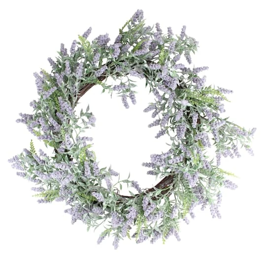Northlight 22" Lavender Spring Wreath 4 Northlight 22" Lavender Spring Wreath - Image 2