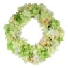 Northlight 15" Yellow, Green & Pink Hydrangea Flower Artificial Spring Wreath 1 Northlight 15" Yellow, Green & Pink Hydrangea Flower Artificial Spring Wreath -Northlight D236950S 1