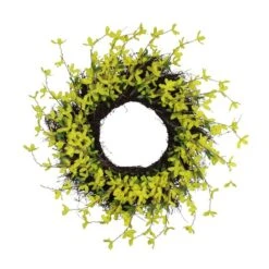 Northlight 24" Yellow Forsythia & Grapevine Wreath