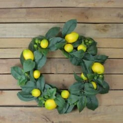 Northlight 22" Green & Yellow Lemon Wreath -Northlight D237018S 3