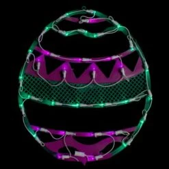 Northlight 17" Pastel Lighted Easter Egg Spring Window Silhouette 9 Northlight 17" Pastel Lighted Easter Egg Spring Window Silhouette -Northlight D237043S 2