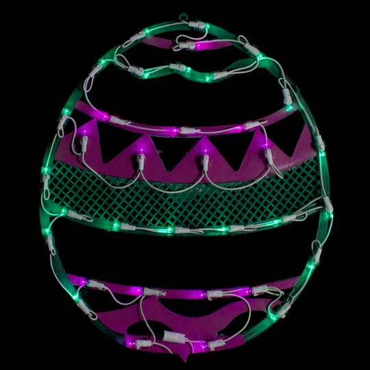 Northlight 17" Pastel Lighted Easter Egg Spring Window Silhouette 5 Northlight 17" Pastel Lighted Easter Egg Spring Window Silhouette - Image 3