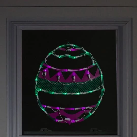 Northlight 17" Pastel Lighted Easter Egg Spring Window Silhouette 6 Northlight 17" Pastel Lighted Easter Egg Spring Window Silhouette - Image 4