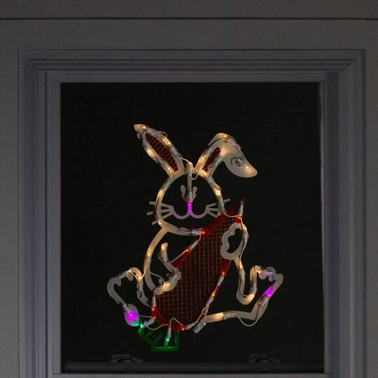 Northlight 17" White LED Lighted Easter Bunny Rabbit Spring Window Silhouette 6 Northlight 17" White LED Lighted Easter Bunny Rabbit Spring Window Silhouette - Image 4