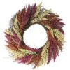 Northlight 22" Pink & Orange Autumn Harvest Mixed Heather & Grapevine Wreath 2 Northlight 22" Pink & Orange Autumn Harvest Mixed Heather & Grapevine Wreath -Northlight D253294S 1