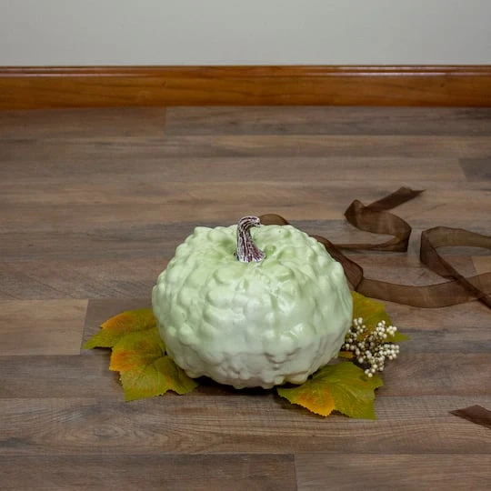 Northlight 7.5" Green Textured Pumpkin Tabletop Décor 6 Northlight 7.5" Green Textured Pumpkin Tabletop Décor - Image 4