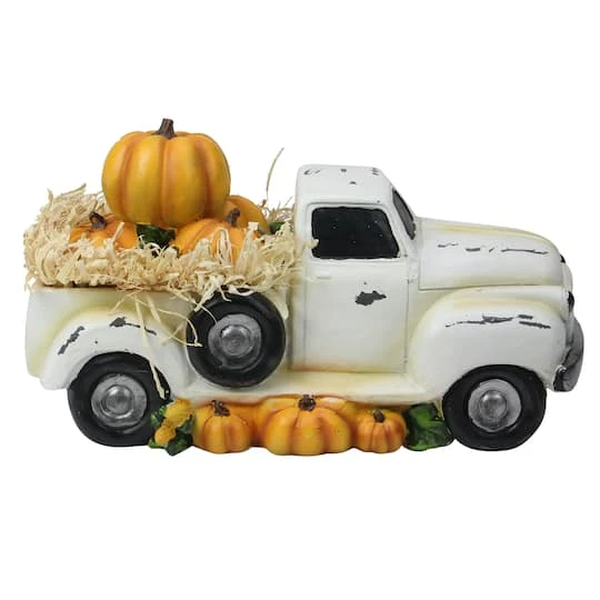 Northlight 11.25" Truck With Pumpkins & Hay Tabletop Décor 3 Northlight 11.25" Truck With Pumpkins & Hay Tabletop Décor